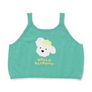 블루독베이비 10 26SS 신상(GN) 헬로 도기 니트베스트B (46114220020)