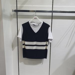 [소이]브이넥 레이어드 니트조끼 26M5031_KG