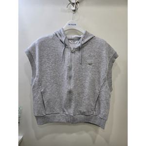 [에꼴리에]특양면 세미 크롭 오픈 조끼 26B07810