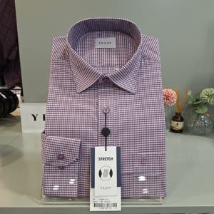 [예작]잔체크 스판 일반셔츠 YJESBR118-PI_BP