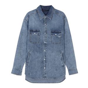 [뱅뱅]여성 오버핏 스판 데님 롱 남방 (NSMD13)