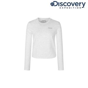 [디스커버리] 여성 세미크롭 긴팔티셔츠 DWRL42061-MGL