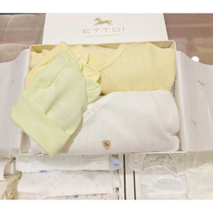 (에뜨와) (07T31790Y) (쌍둥이출산백일선물)에반배내수트세트(2종세트) (유아/출산/백일/돌선물/조카선물)