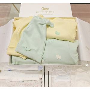 (에뜨와) (07T31790S) (쌍둥이출산백일선물)리쿠5부바디수트세트(2종그린옐로우) (유아/출산/백일/돌선물/조카선물)