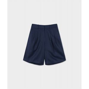 [브룩스브라더스] [여성] 린넨 비스코스 쇼츠 (네이비) (BBPSWM0492QFM)