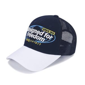 지프 배색 바이저 하프 메쉬 트러커 볼캡 모자 JP2GCU411NA