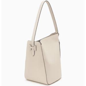 [헤지스ACC] [H-EDGE] 엣지백 시그니처 크림 레더 숄더백 HIBA6E367CR