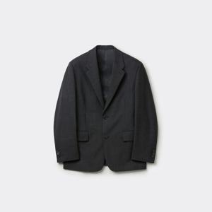 [커스텀멜로우]그레이 릴랙스드 핏 셋업 자켓 CWJAW25622GYD