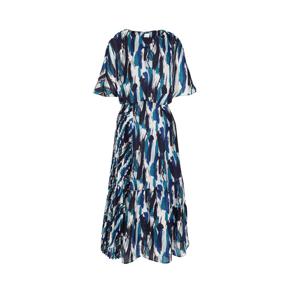 올리비아하슬러 프린트 주름 롱원피스_OHEMOP111