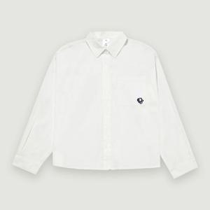 [행텐 틴즈]여아 포켓 로고 자수 크롭 셔츠-HC1201448060152