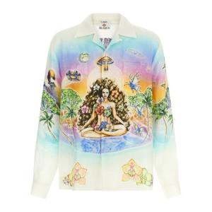 카사블랑카 이노센스 프린트 쿠반 칼라 셔츠 MSS26SH006 05