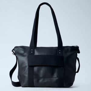 26 SS 릭오웬스 웨빙 스트랩 소프트 레더 크로스 토트백 블랙 RA01F0861 LCN 0909