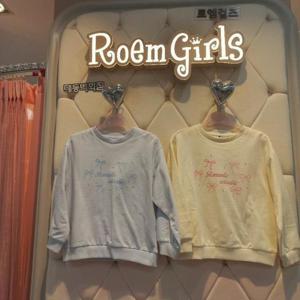 로엠걸즈 DP01 그래픽  포인트  스웻셔츠 RGMA2611C