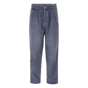 26SS 브루넬로 쿠치넬리 Baggy jeans in 코튼 데님 with double pleats M0Z37K2310C1470 TP571031082