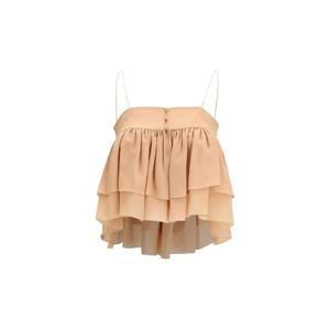 25 FW 끌로에 러플 체인 스트랩 탑 CH26SHT150026H TP449896780