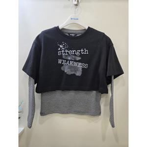 [에꼴리에]빈티지 프린팅 반팔 세트티 26A345901