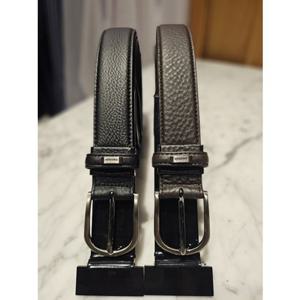 [레노마벨트] RQSBE1-302BKBW 천연소가죽 롱사이즈 수동벨트[폭3cm 길이130cm내외 최대43인치용]