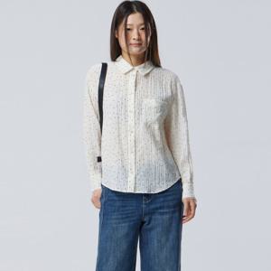 [베네통] 도트 패턴 블라우스_BABL03611IV