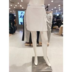 [파리게이츠] 26SS봄 여성 토끼 자가드 맞주름 스커트 (521F1PC282WH)