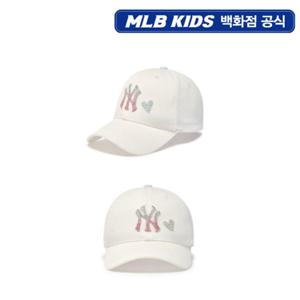 [MLB키즈PG] 베이직 스톤캡 (7FCP4415N-50IVL)