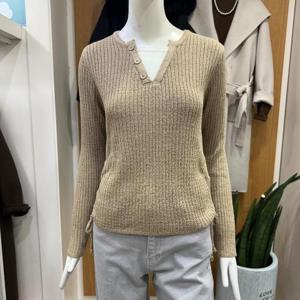 클리지 DP01 레이어드 브이 스트링 니트 CQ2WKT11