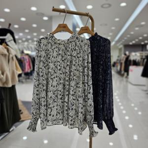 [스테파니]플리츠 패턴 쉬폰 블라우스 /A26SH6113