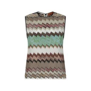 미소니 민소매 티셔츠 DS26SK0K BR014WSM9Y3 White