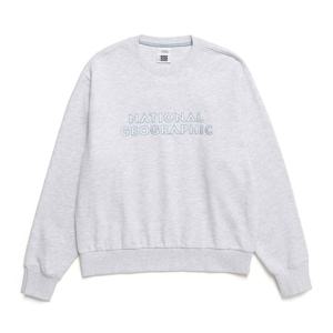 [내셔널지오그래픽]N241WSW060 여성 레터링 세미 크롭 맨투맨 M