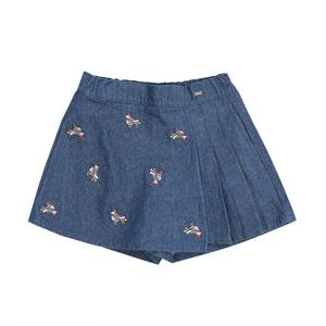 [티파니(백)]자수 큐롯 데님PT(T21KBP040)