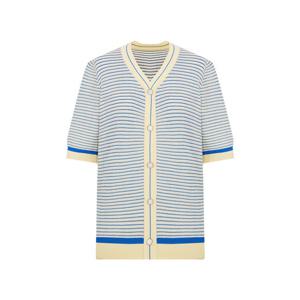 [샤트렌]올리비아하슬러 브이넥 배색 가디건형 풀오버_OHEMSW201