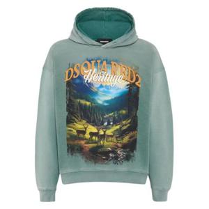 디스퀘어드2 후드 티셔츠 S74GU0882 S25030 608 Green