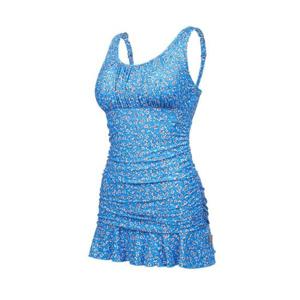 [레노마수영복]여성 잔꽃 셔링 모노키니 비치 원피스 수영복LS2E914_BU