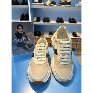 [소다]남성 경량 키높이 4cm 캐주얼 스니커즈 베이지FMM5071_DG