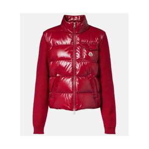 몽클레어 다운 패널 버진 울 카디건 P01127309