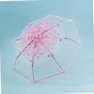 꽃비 투명우산 3단 접이식우산