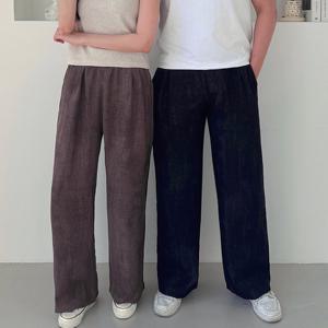 비욘드라이프 남녀공용 페르존 린넨 투턱 와이드 팬츠 1001964