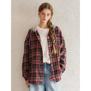 [르샵]후드 빈티지 체크 셔츠 (DQ1BA009A)