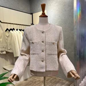 [ab.f.z]AOA1ZJ03B_크롭 스팽글 트위드 자켓