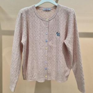 라티움 HC34 봄 신축성좋은 세로꽈배기컬러단추니트가디건 T2613Cd13