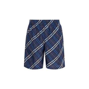 26 SS 버버리 체크 패턴 실크 퓨어 쇼츠 8113305C2068