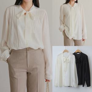 나야홍 / 위쉬몰 WB 볼드끈타이블라우스(X117H601) 빅사이즈