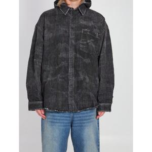 발렌시아가 자수 시그니처 데님 후드 재킷 857178 TTWA6 4864