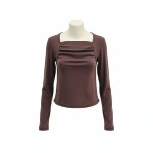 [에이비에프지]스퀘어넥 셔링 크롭 티셔츠 ADA5HK31G