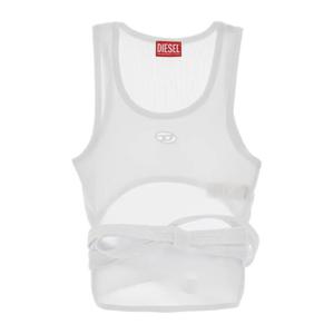 디젤 리브 슬림 크롭 슬리브리스 탑 A21019 0EJAI 100