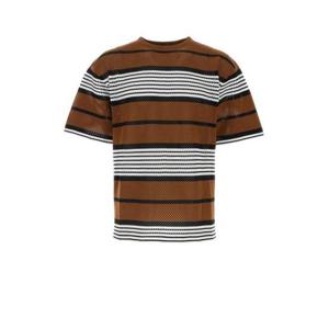 26 SS 버버리 스트라이프 프린트 크루넥 오버사이즈 티셔츠 멀티컬러 8067885