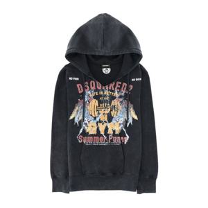 디스퀘어드2 프론트 프린트 드로우스트링 후드 티셔츠 S74GU094