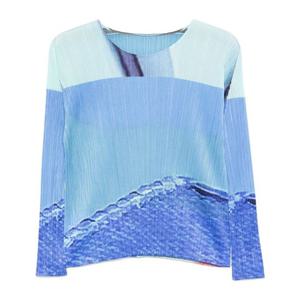 이세이미야케 플리츠플리즈 프린트 라운드넥 탑 PP66JK671 07