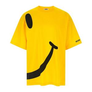 모스키노 스마일리 프린트 크루넥 반팔 티셔츠 A07080241 1027