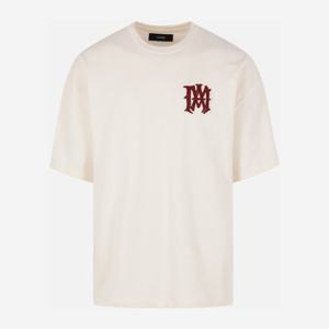 아미리 로고 패치 릴렉스 핏 코튼 저지 티셔츠 AMTOJR1056 127