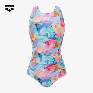 아레나 스프링피오레  A6SL1LS01 BLU (주머니백 증정) 여성일반 브라컵내장형 U백 원피스 실내수영복